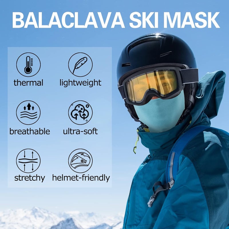 Oliumt Balaclava Ski Mask, Warm, Breathable & Lightweight, Full Coverage Fleece Winter Face Mask for Men & Women - Image 2